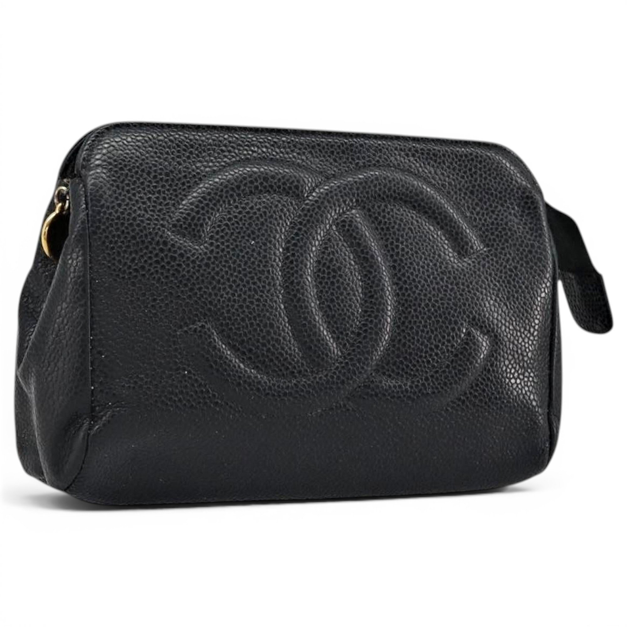 Leather clutch bag