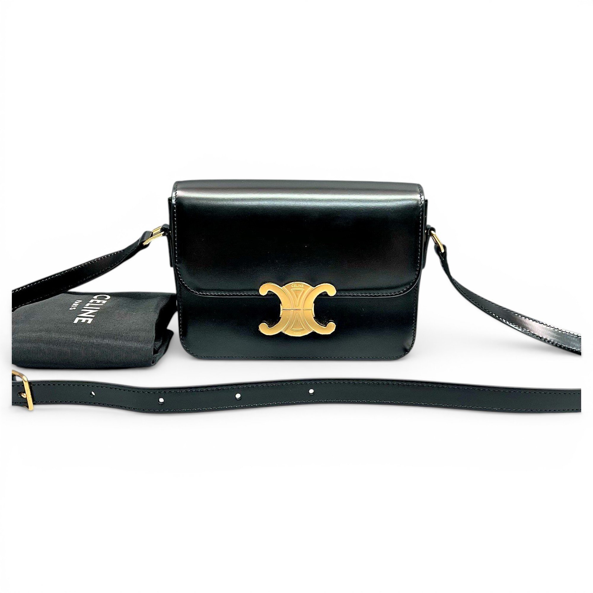 Triomphe leather handbag