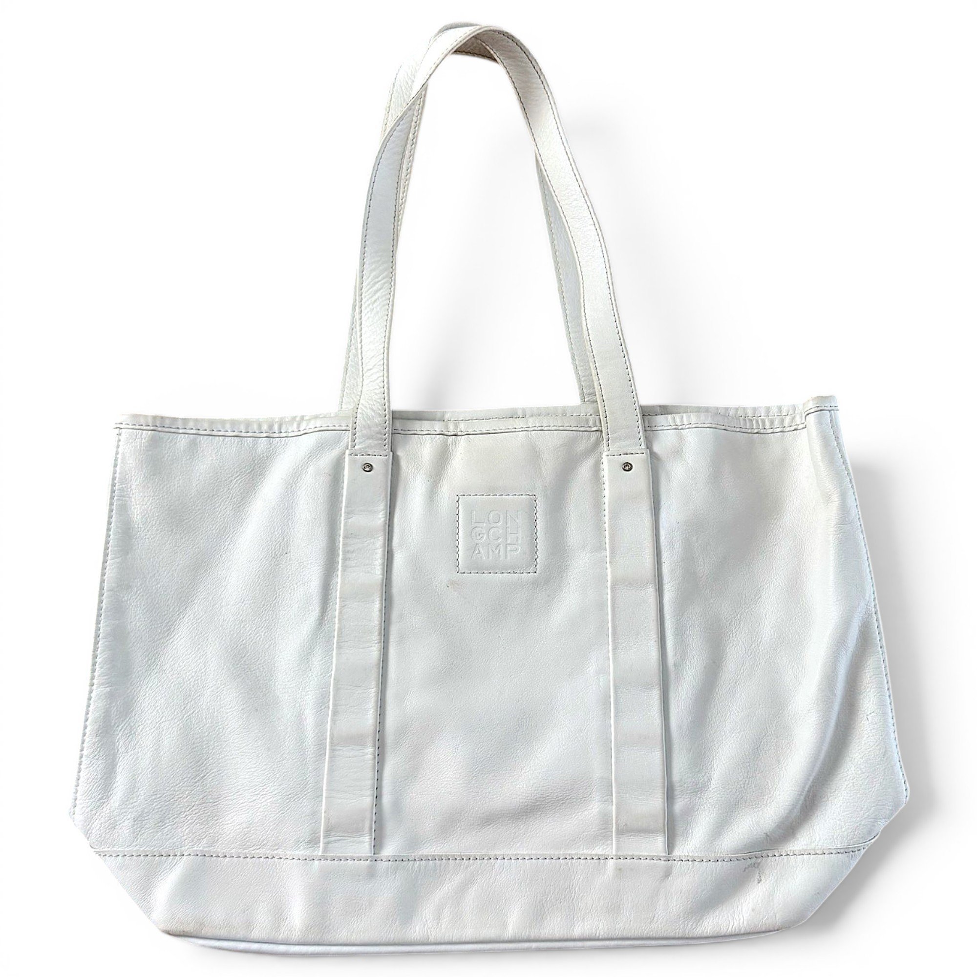 3D leather tote