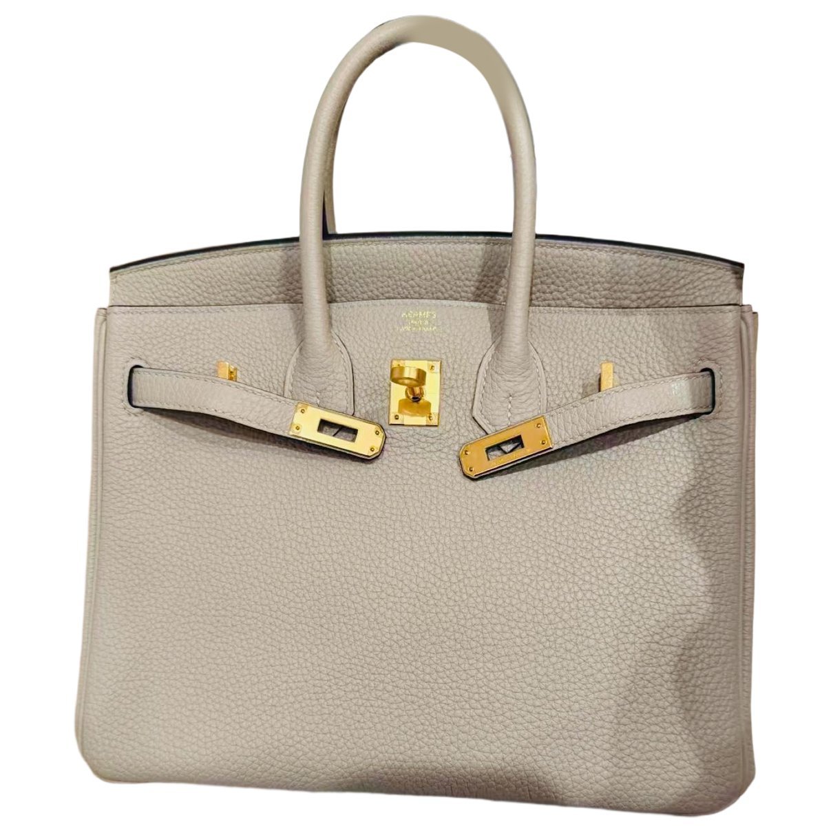 Birkin 25 leather handbag