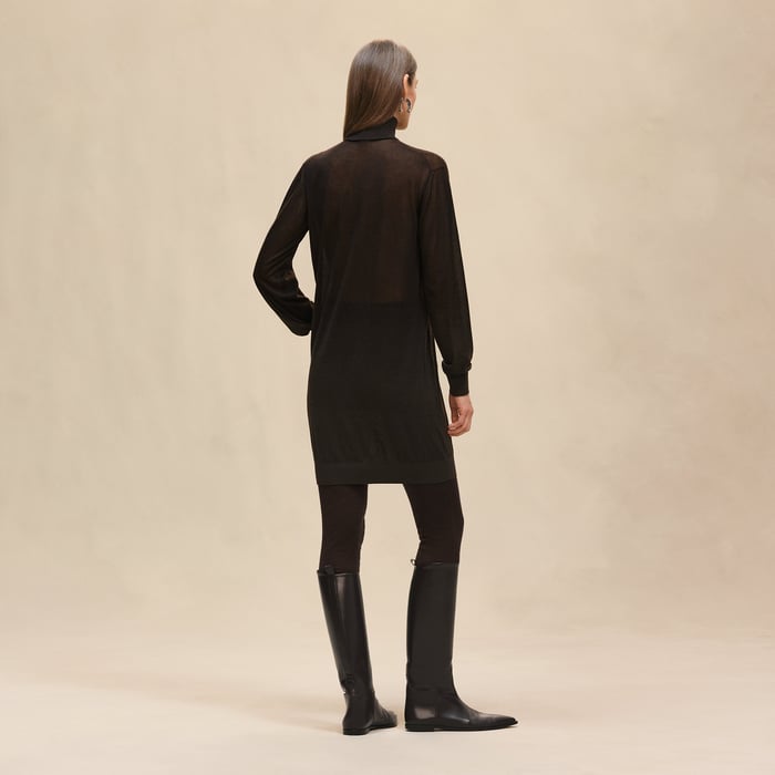 Marron Ébène Tunic Dress