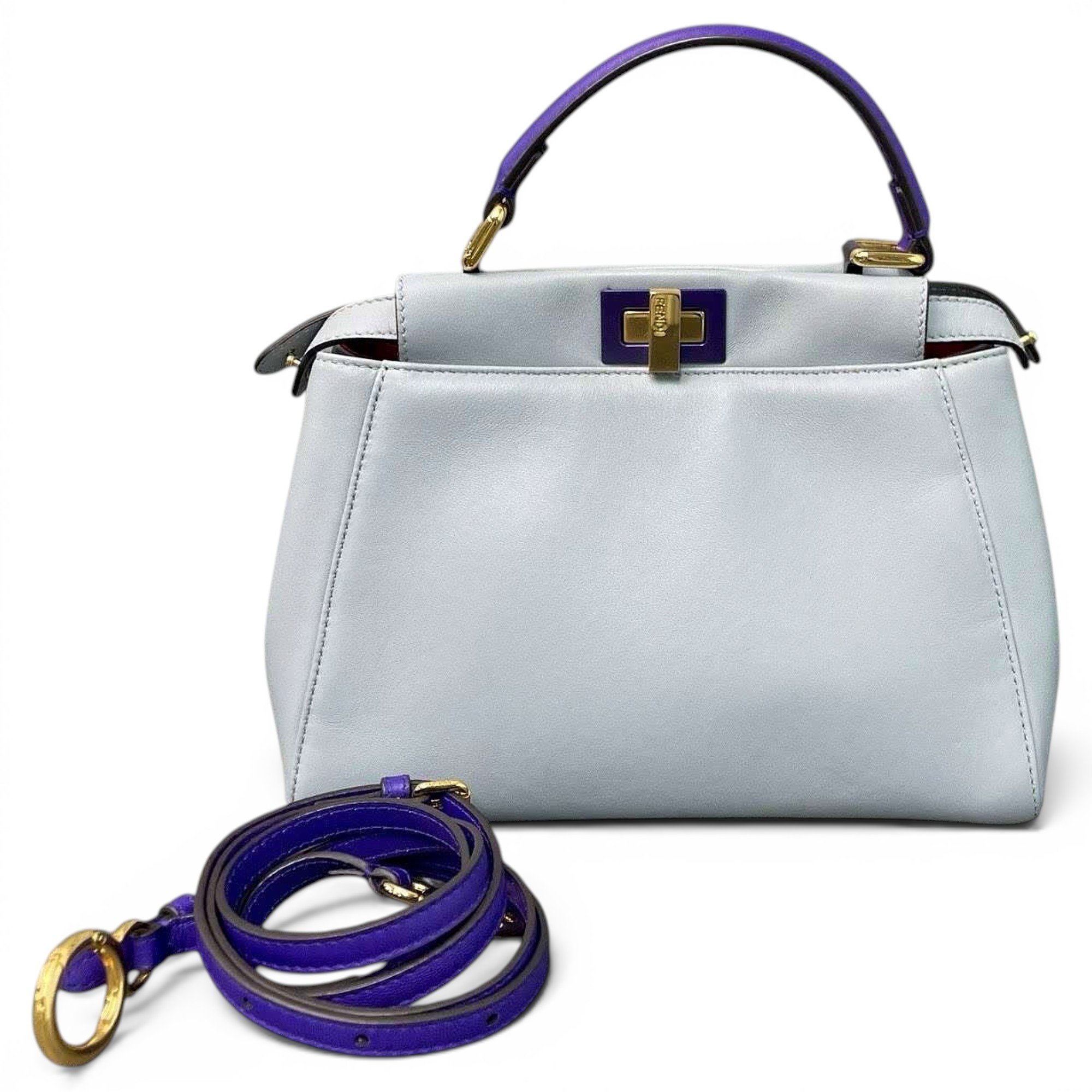 Peekaboo leather handbag