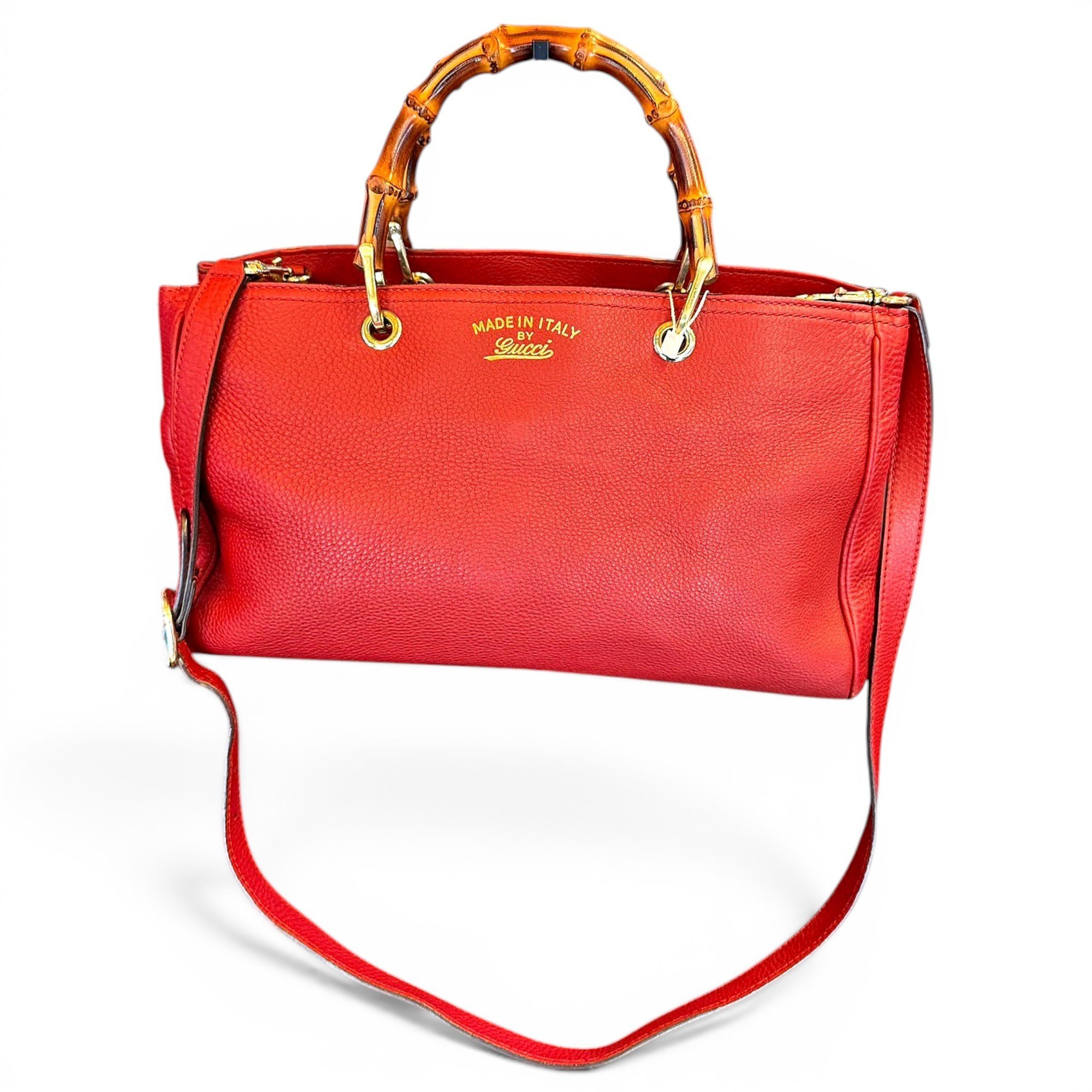 Bamboo Shopper leather tote
