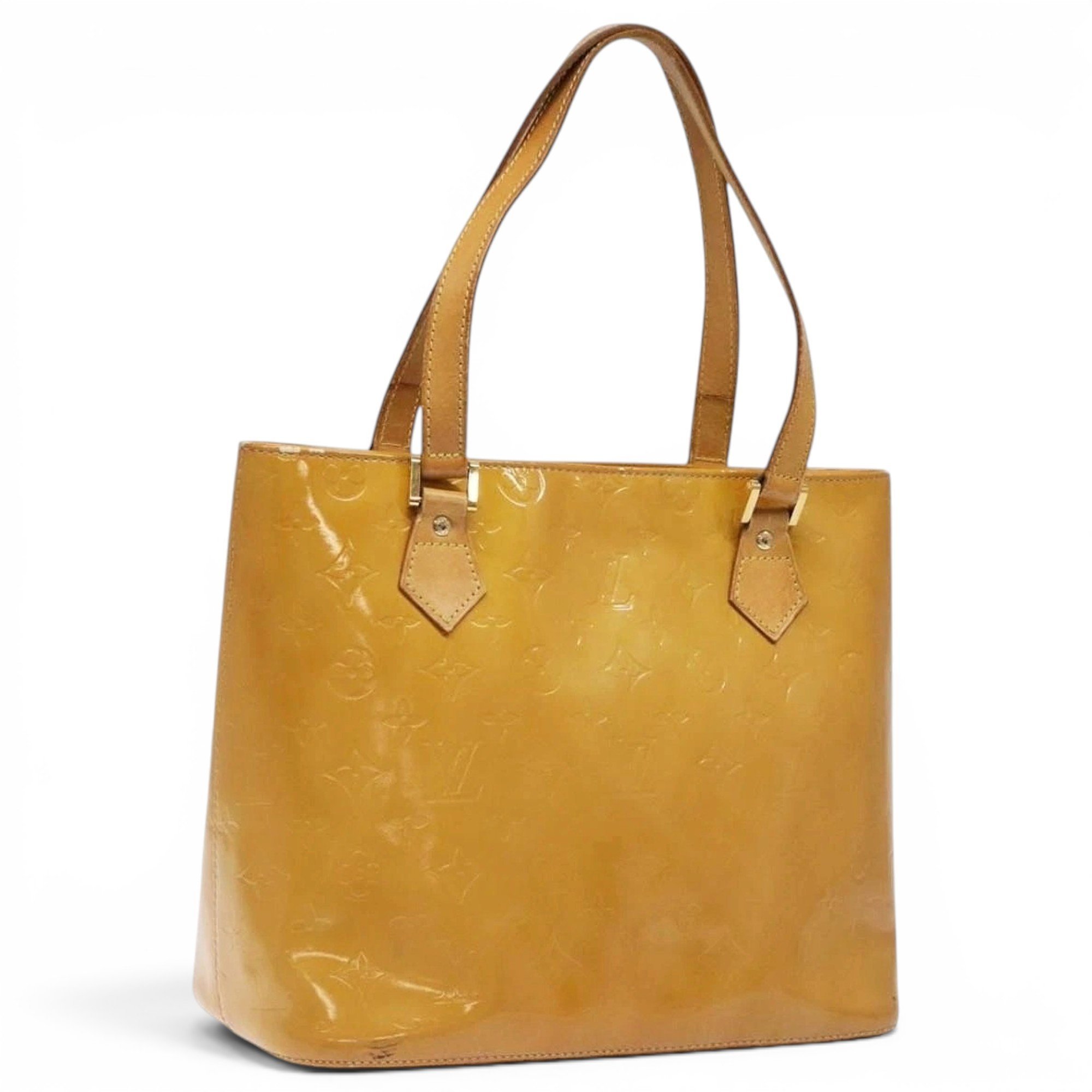 Patent leather handbag