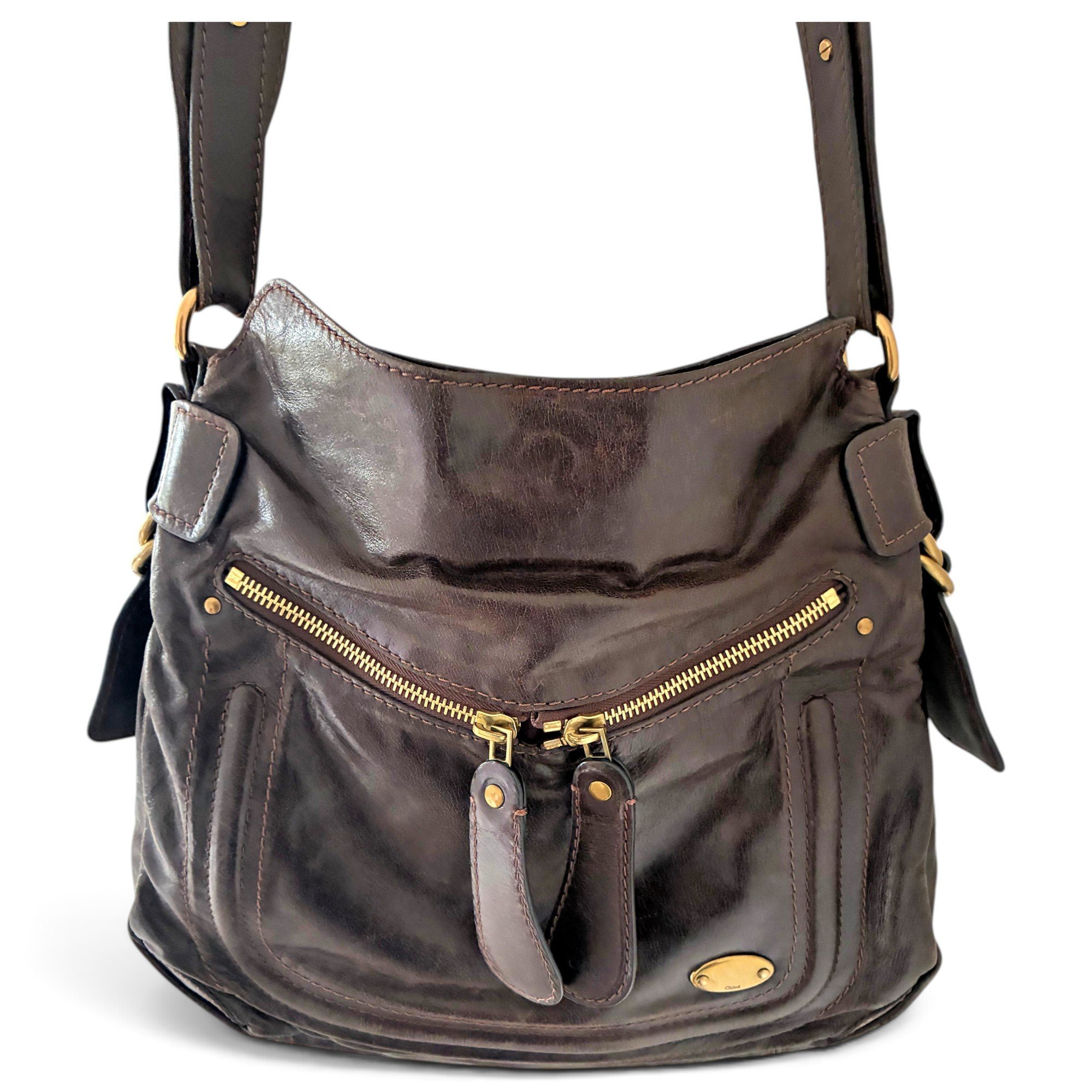 Leather handbag