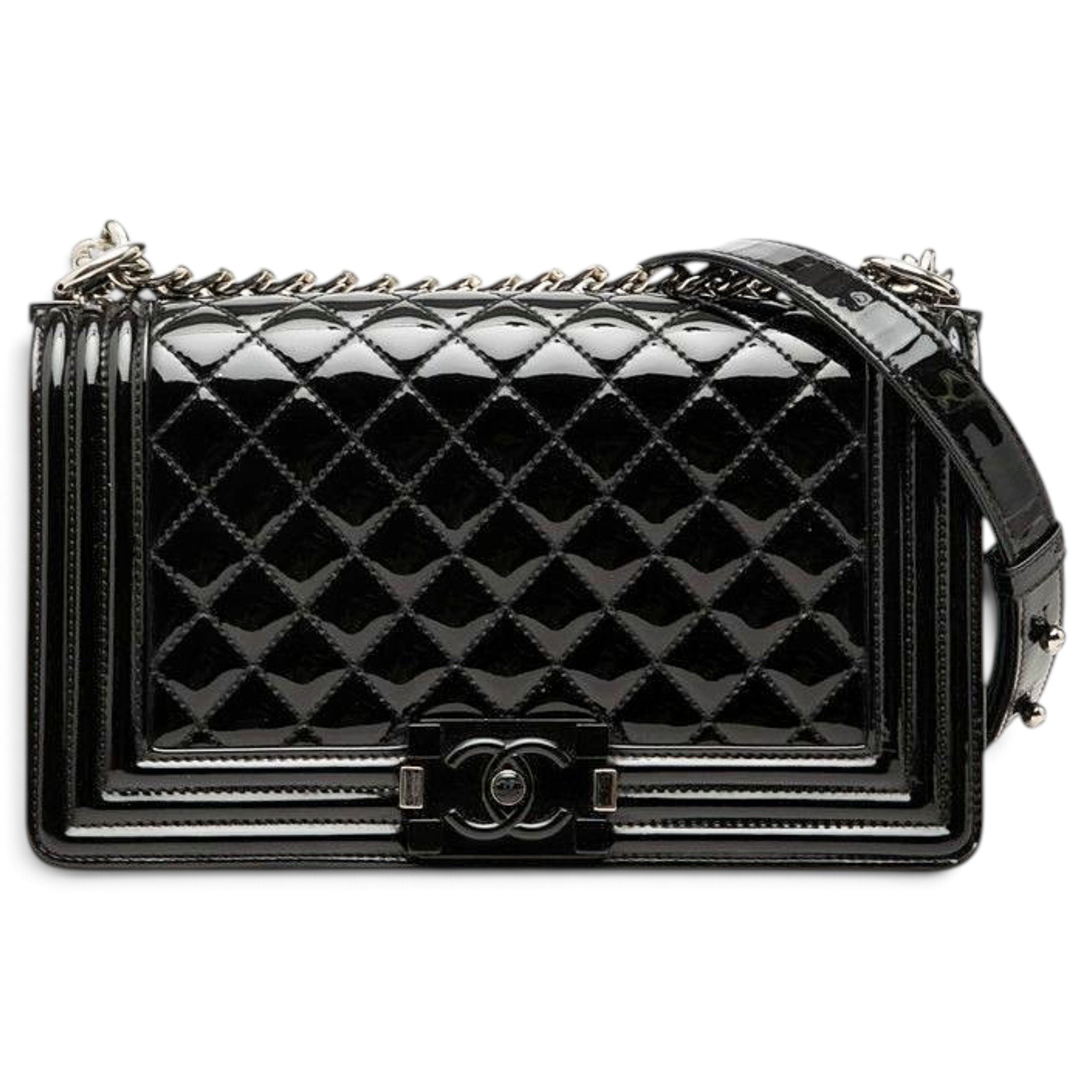 Boy patent leather handbag