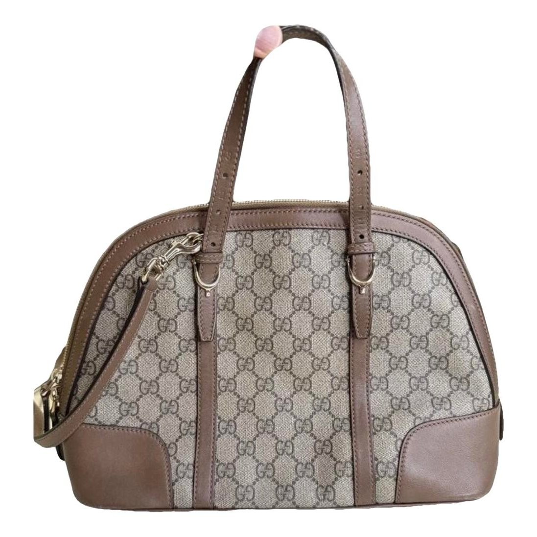 Dôme leather handbag