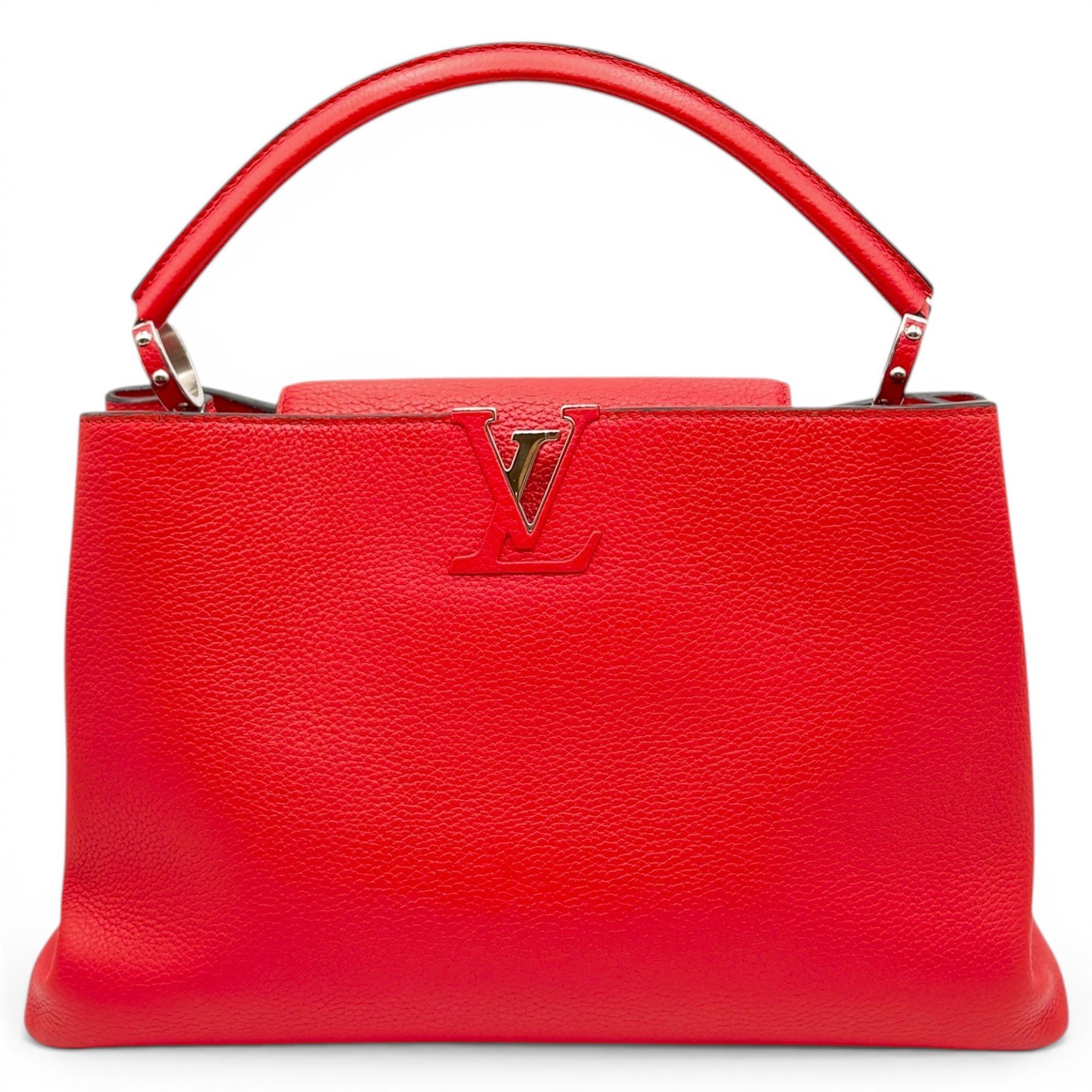 Capucines pony-style calfskin handbag