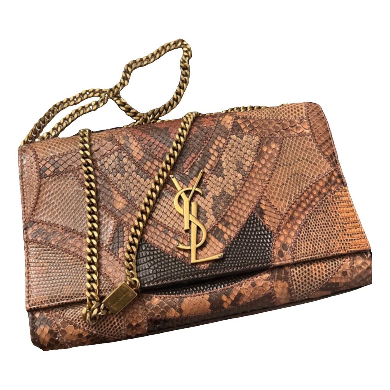 Leather clutch bag