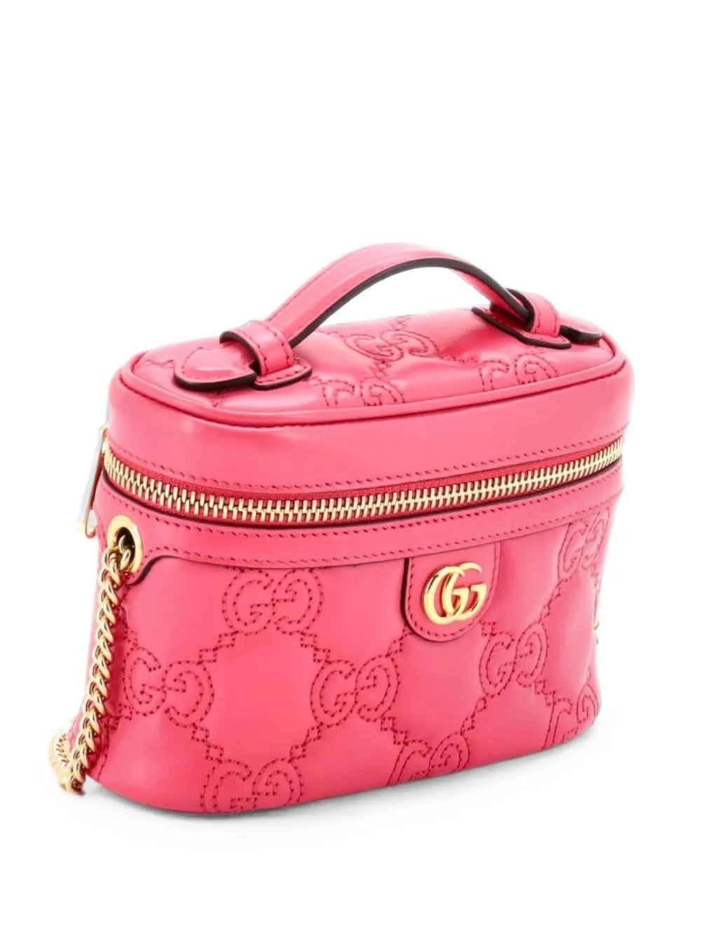 Top Handle Vanity Chain Bag GG Matelasse Leather Mini shoulder bag