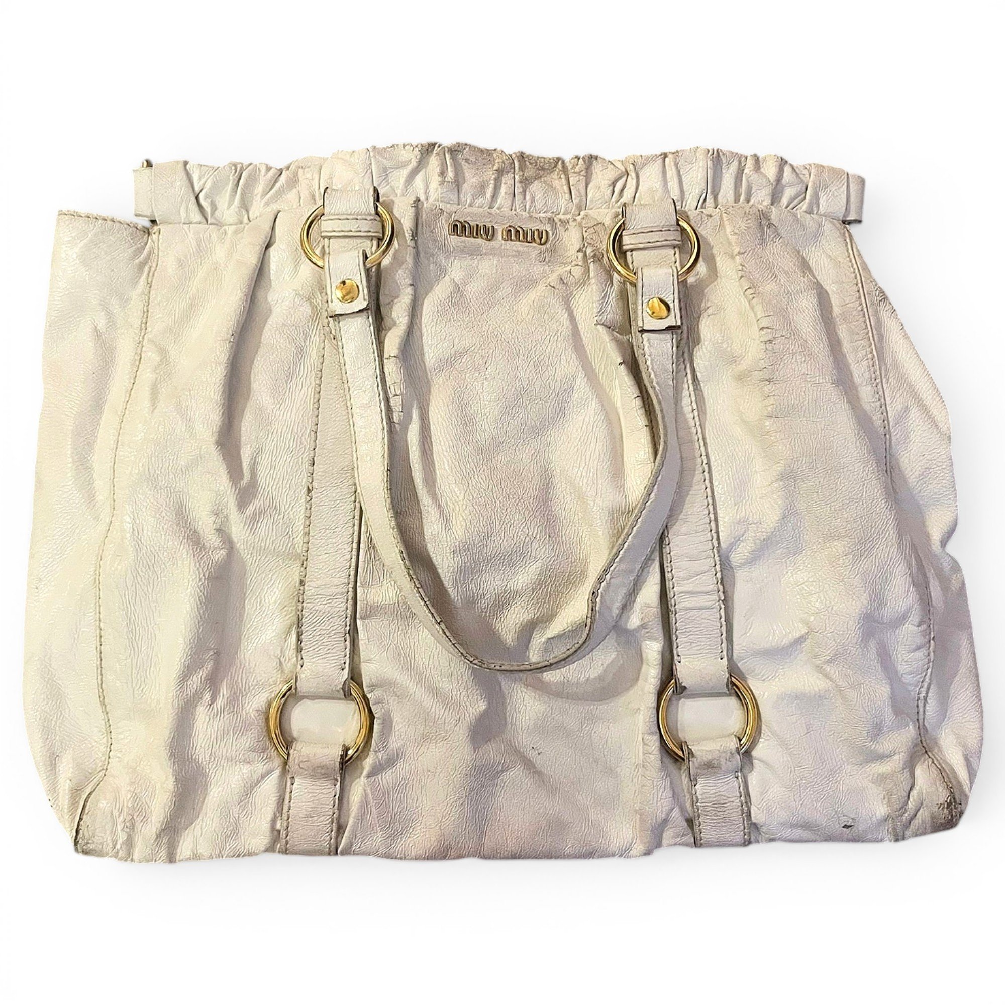Bow bag patent leather handbag