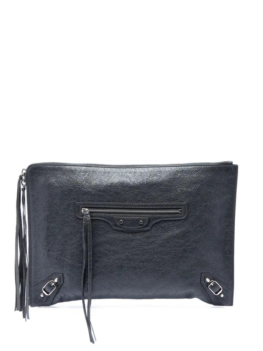 2018 Lambskin Motocross Classic Zip Around Flat clutch bag