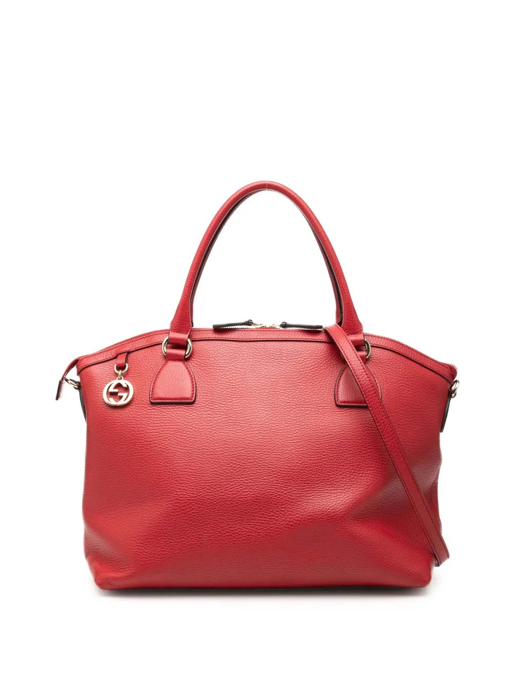 2000-2015 Large Dollar Calfskin GG Charm Dome satchel
