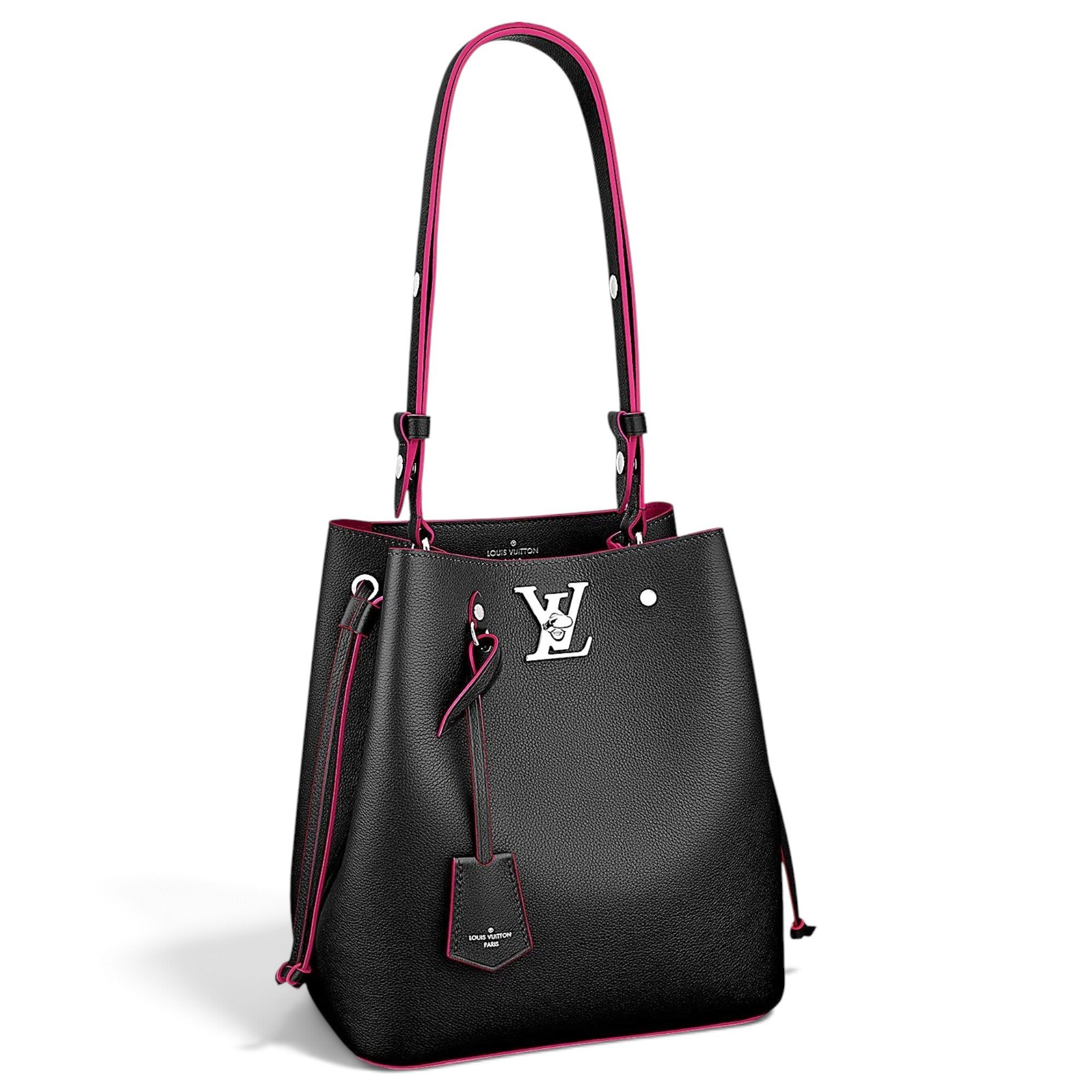 Lockme Bucket leather handbag