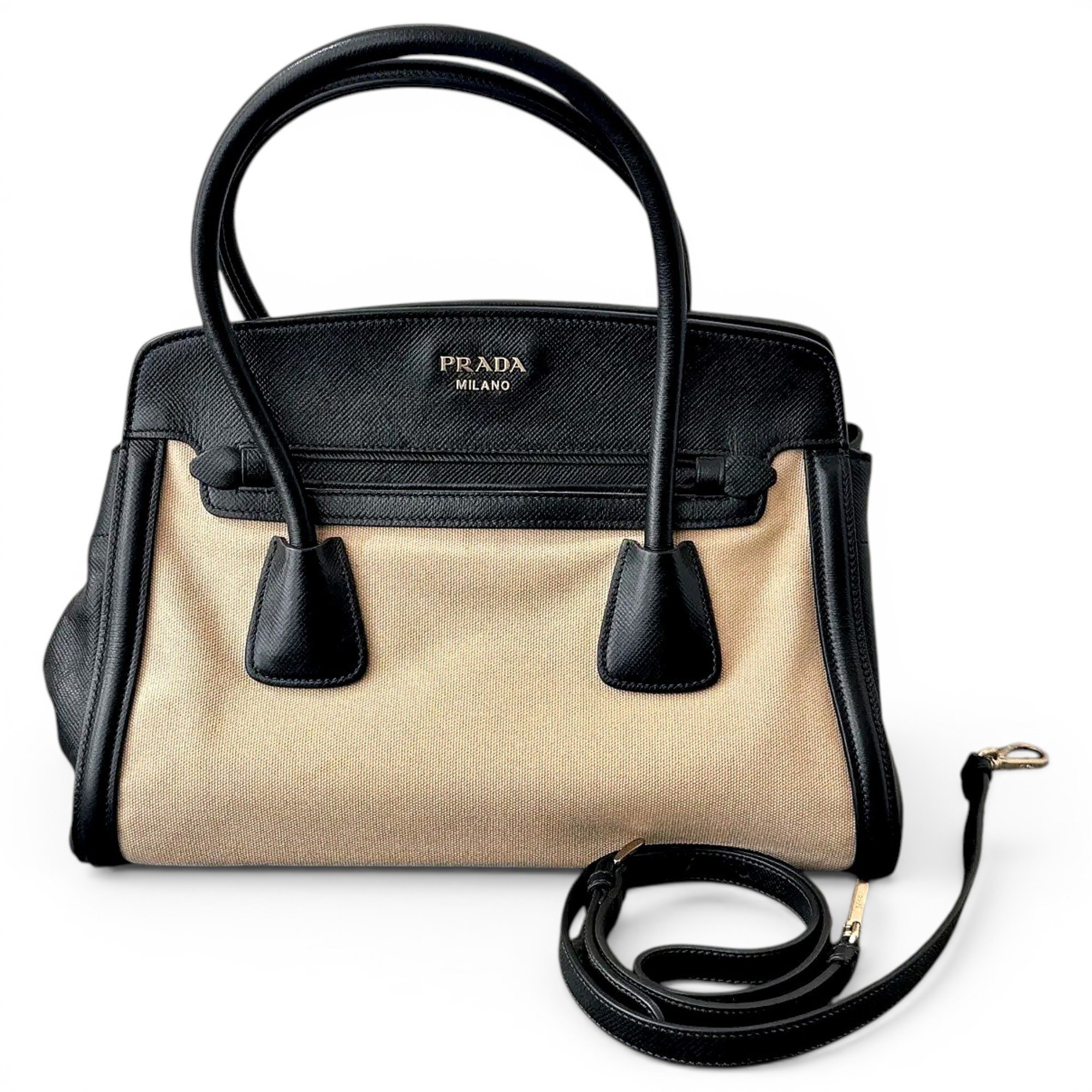 Ouverture leather handbag