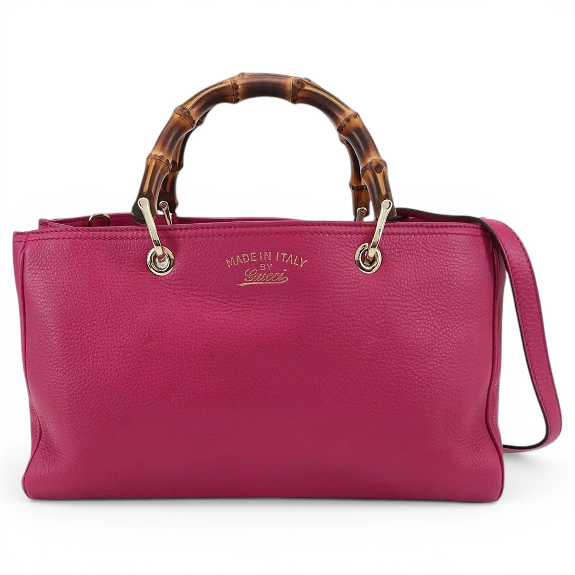 Bamboo Shopper leather tote