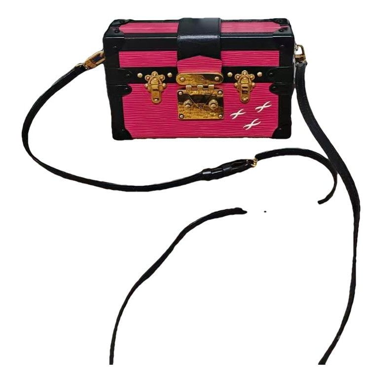 Petite Malle leather crossbody bag