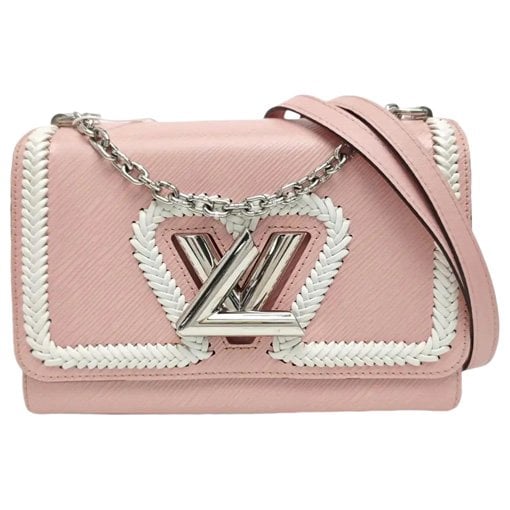 Twist leather handbag