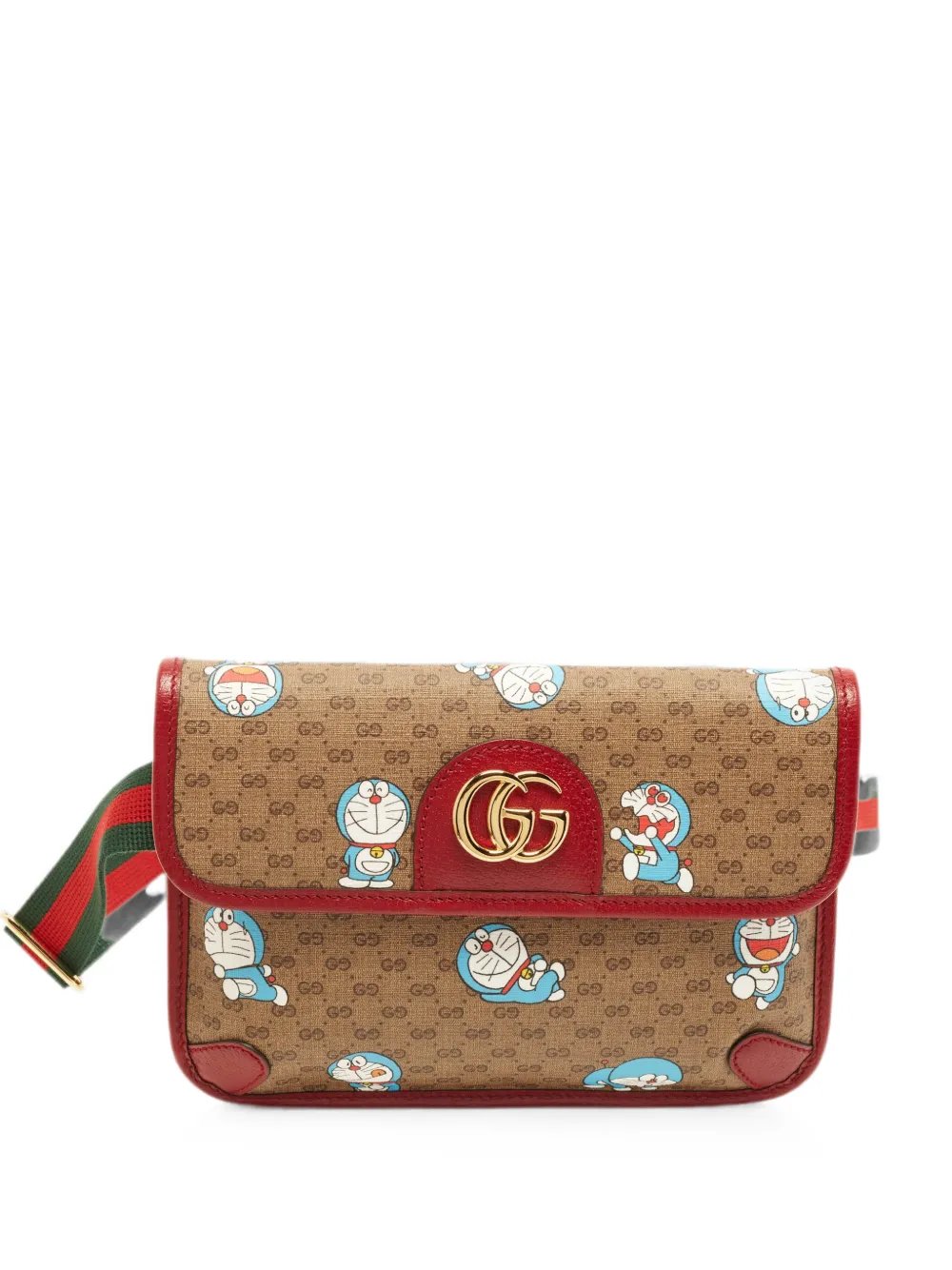 x Doraemon GG-pattern belt bag