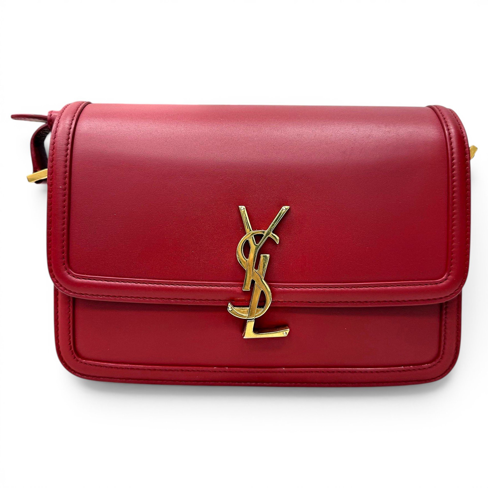Solférino leather handbag