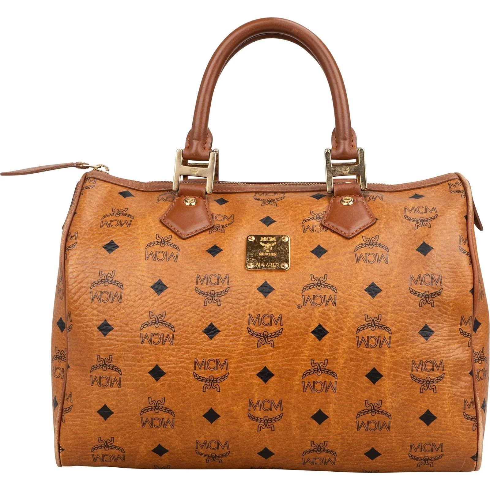 MCM Boston leather handbag