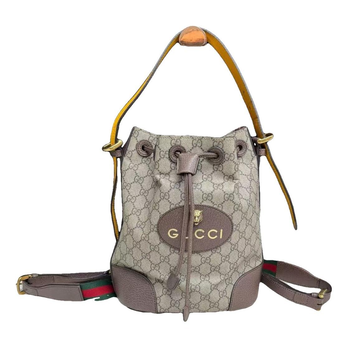 Leather backpack