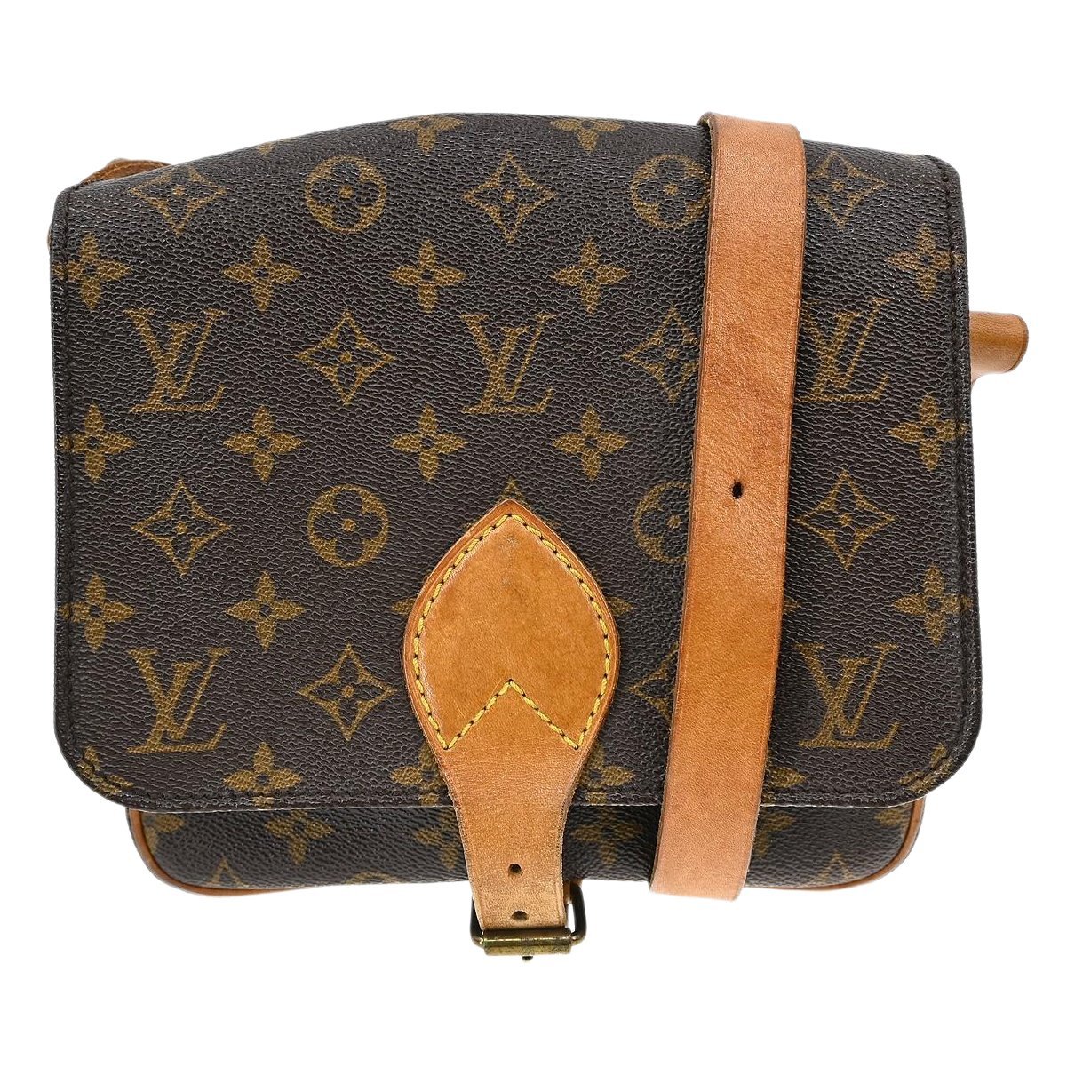 Cartouchière cloth handbag