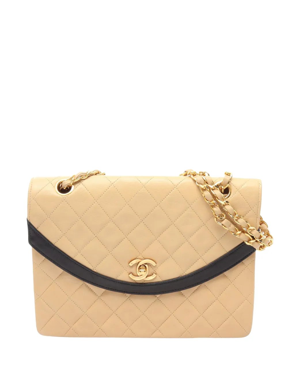 1984-1986 Quilted Lambskin Half Moon Flap crossbody bag