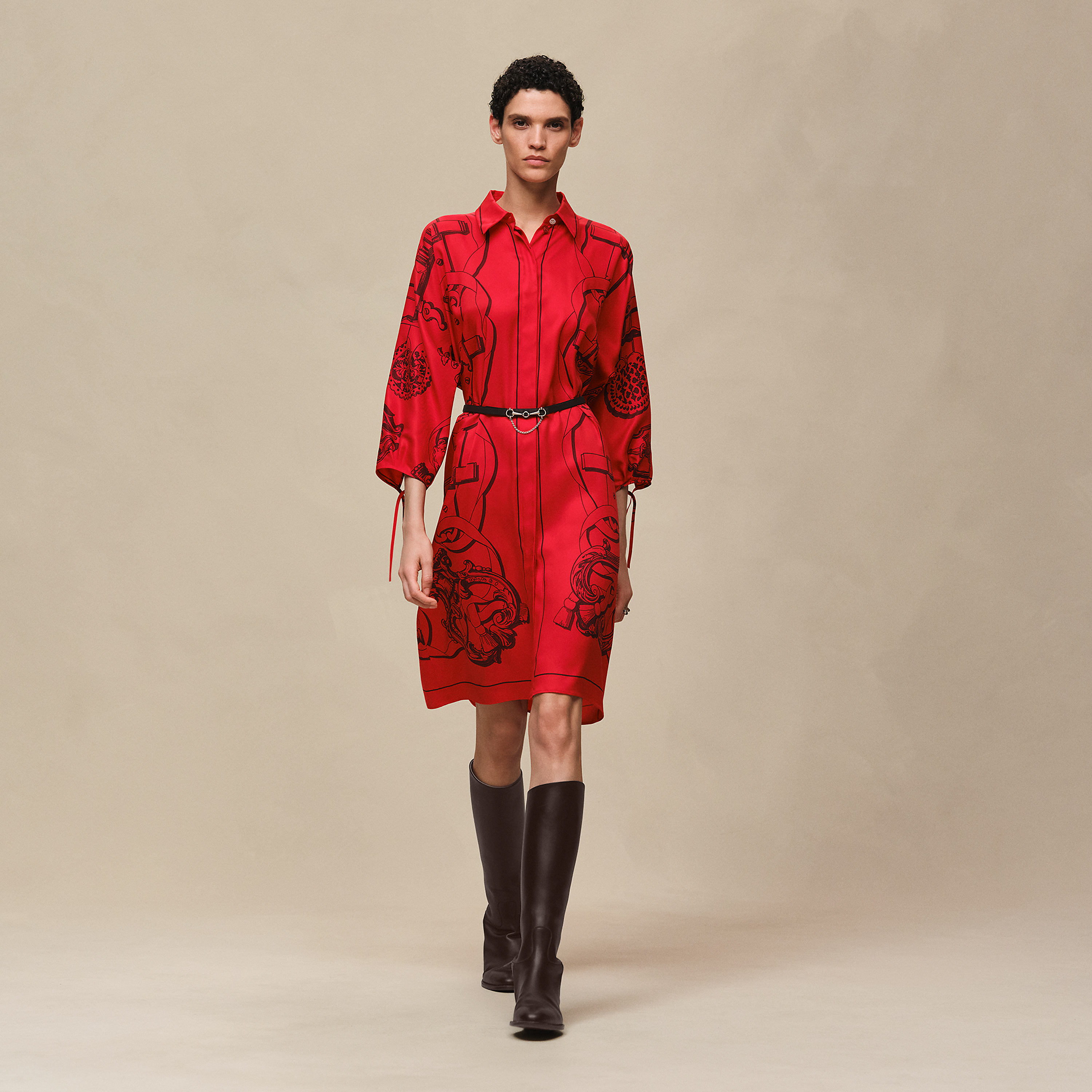 "Ferronnerie Remix" shirt dress