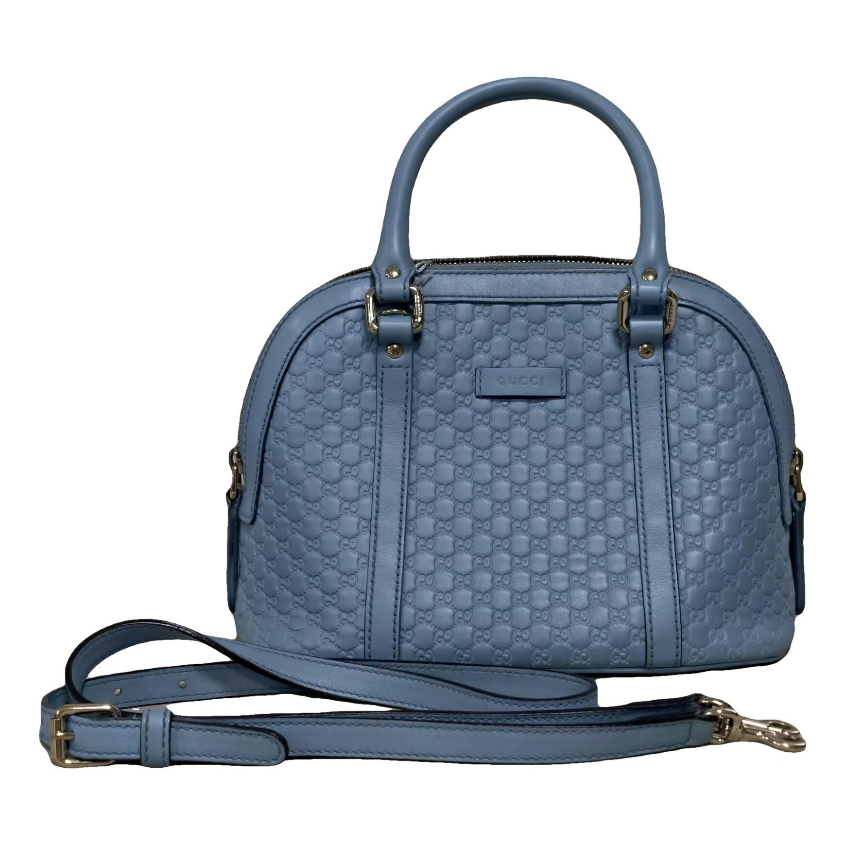 Dôme leather handbag