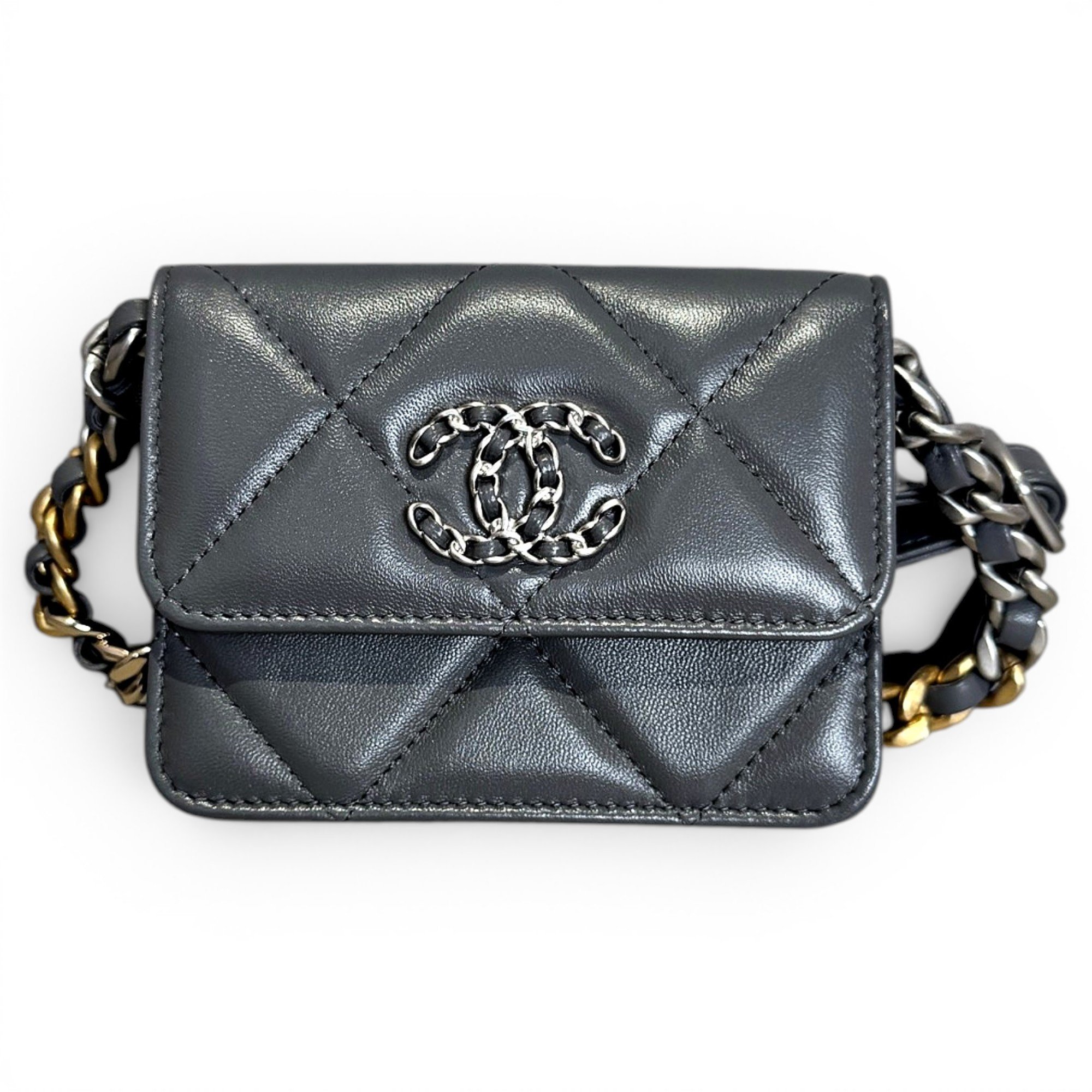 Wallet On Chain Chanel 19 leather handbag