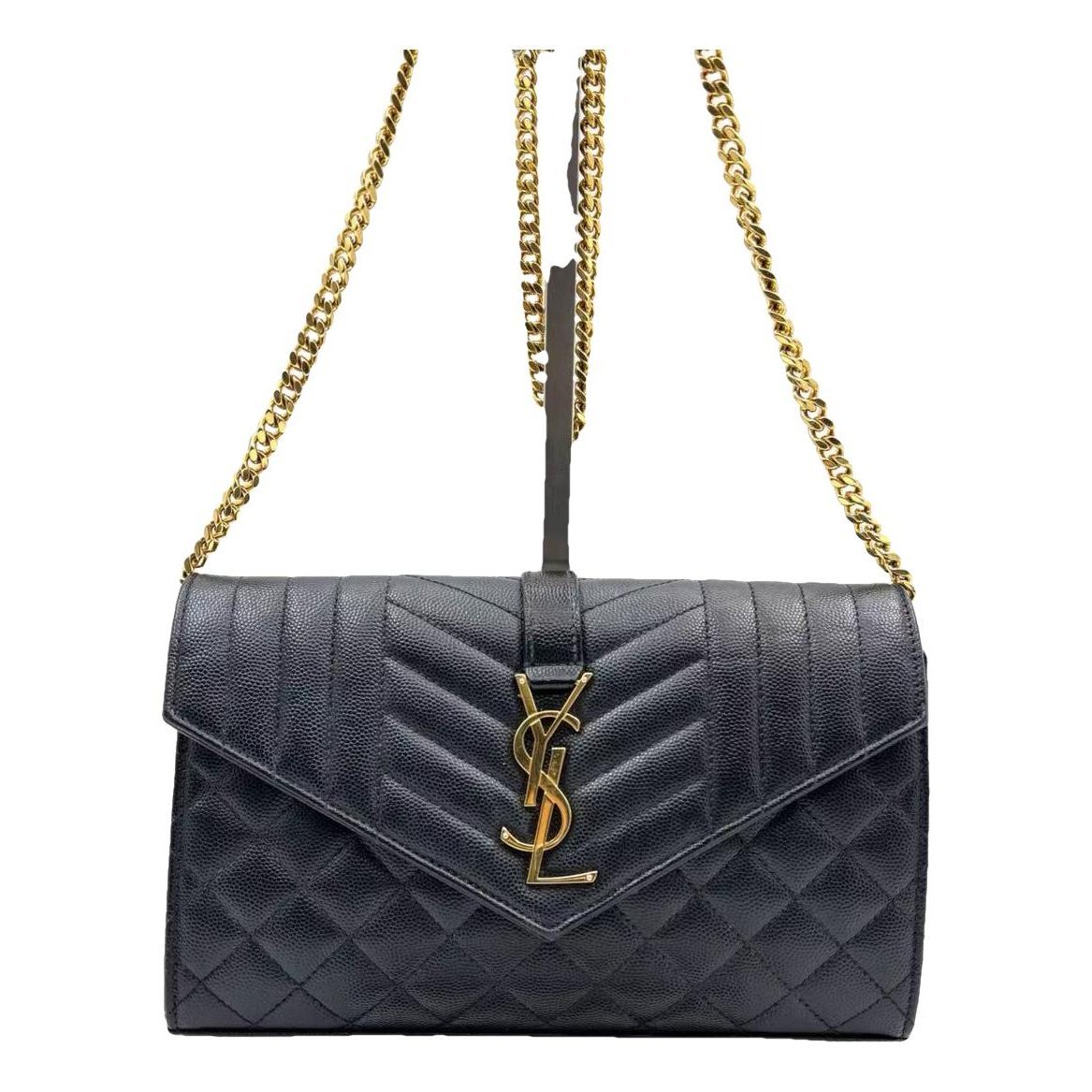 Envelope leather handbag