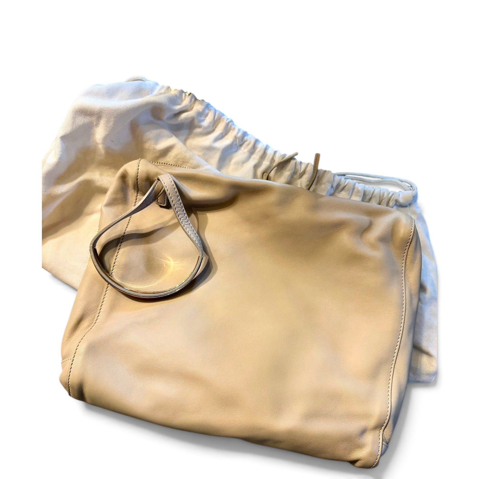 Leather clutch bag