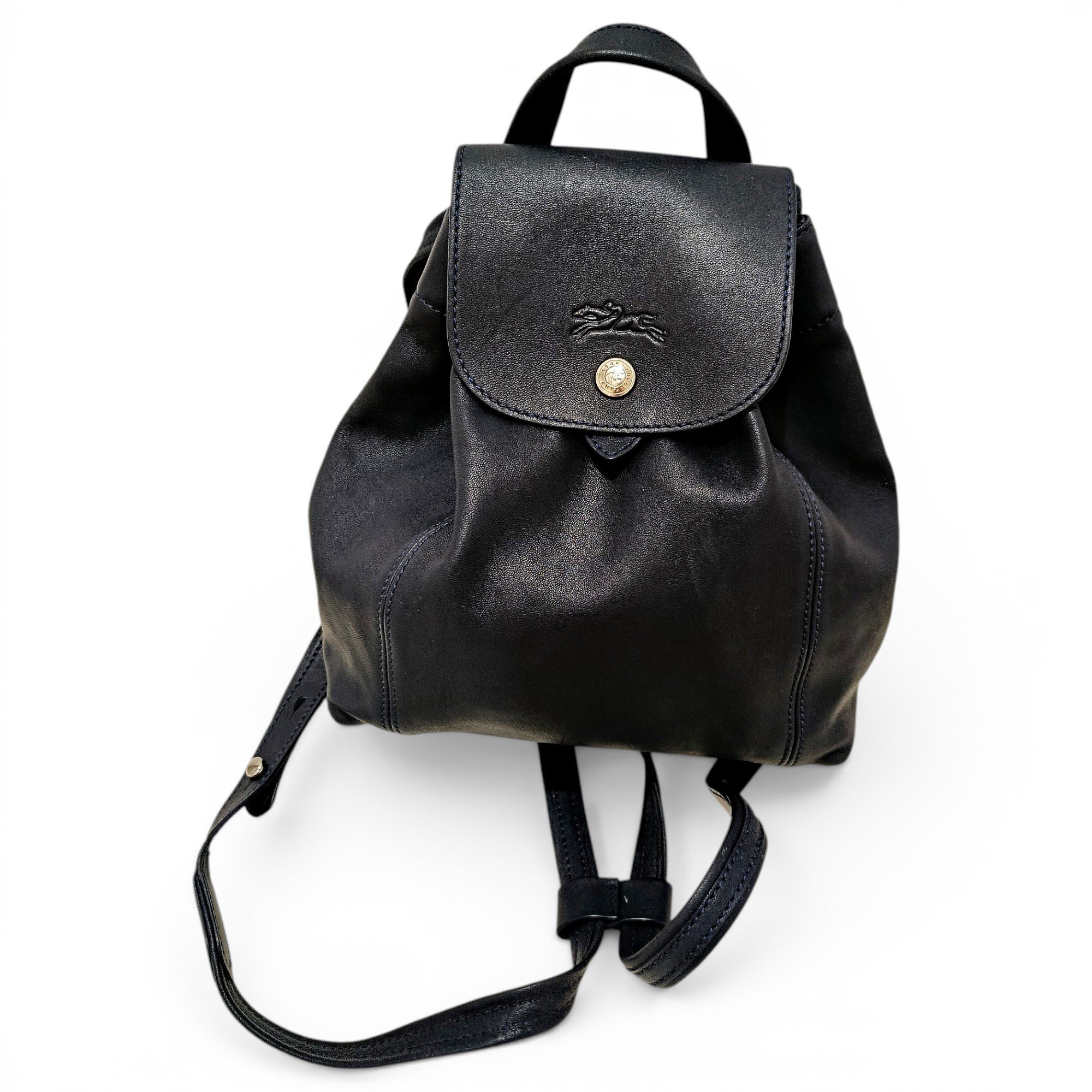 Pliage leather backpack