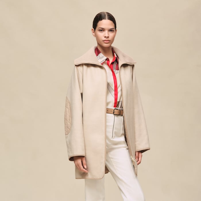 Blanc Marbre Reversible Coat