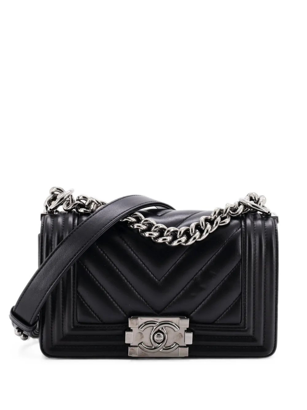 Boy Flap Bag Chevron Lambskin Small shoulder bag