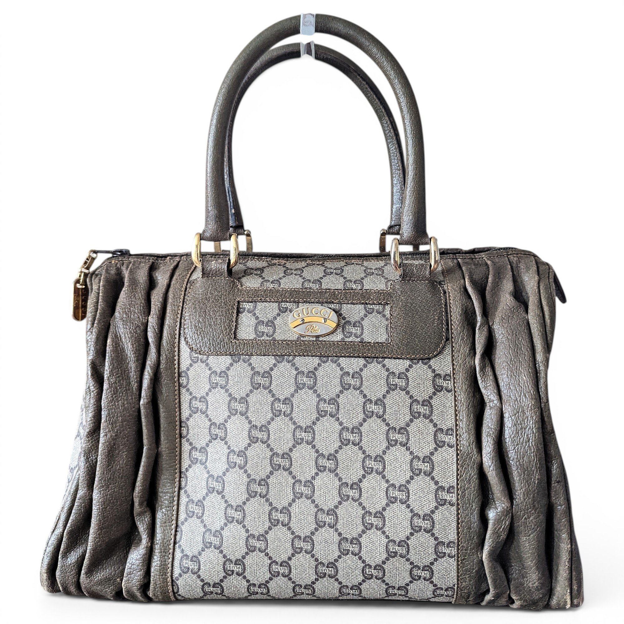 Boston leather handbag