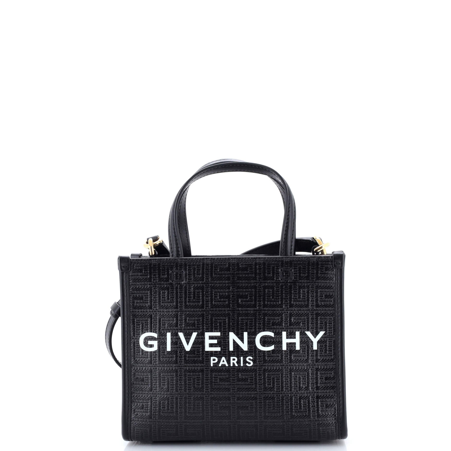 Givenchy G-Tote 4G Embossed Coated Canvas Mini