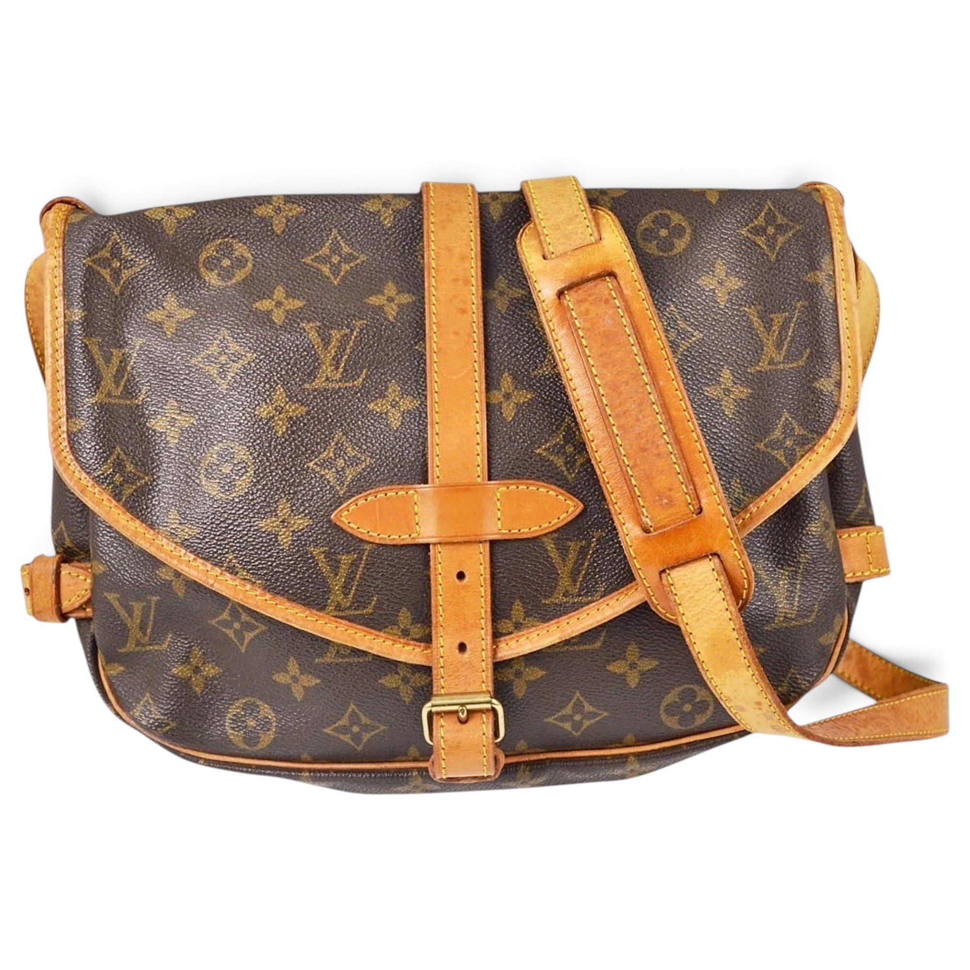 Louis Vuitton Saumur cloth crossbody bag