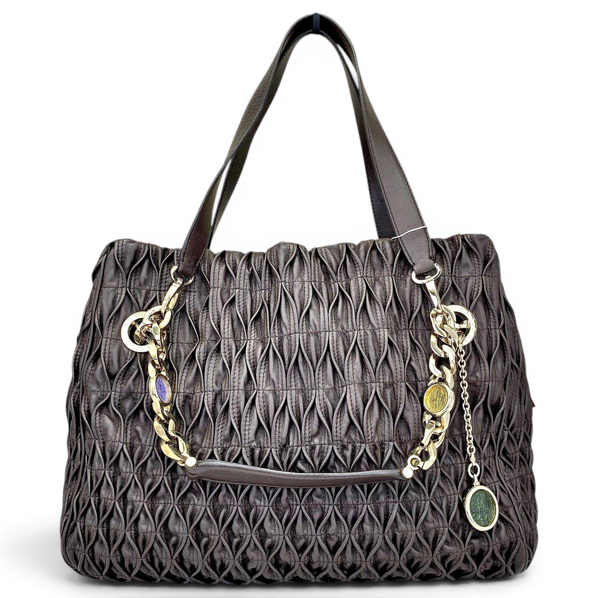 Leather tote
