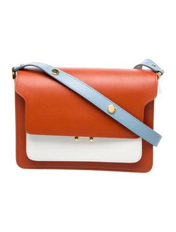 Marni Saffiano Leather Top Handle Bag