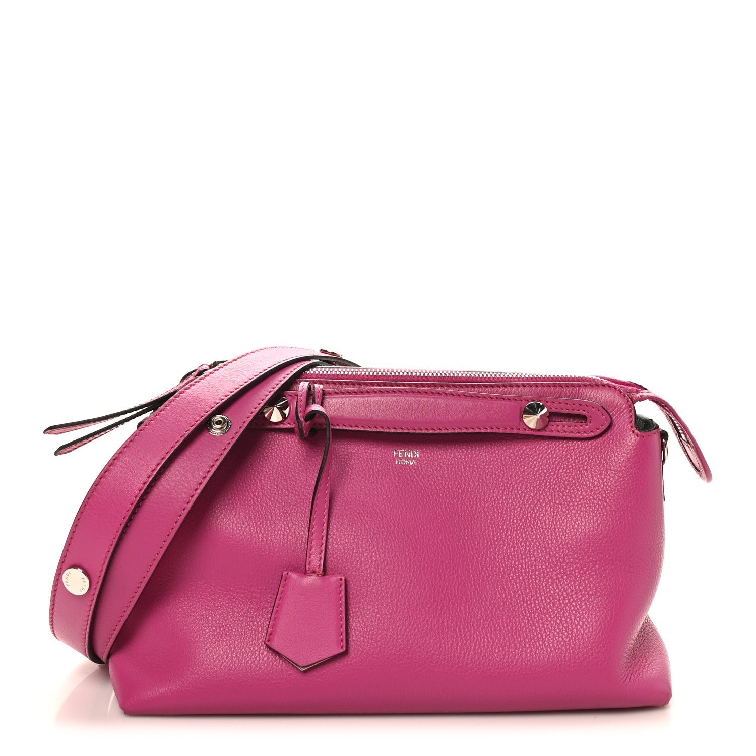 Fendi Vitello Dolce Medium By The Way Boston Bag Magenta