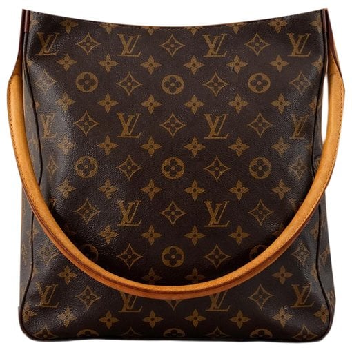 Looping leather handbag
