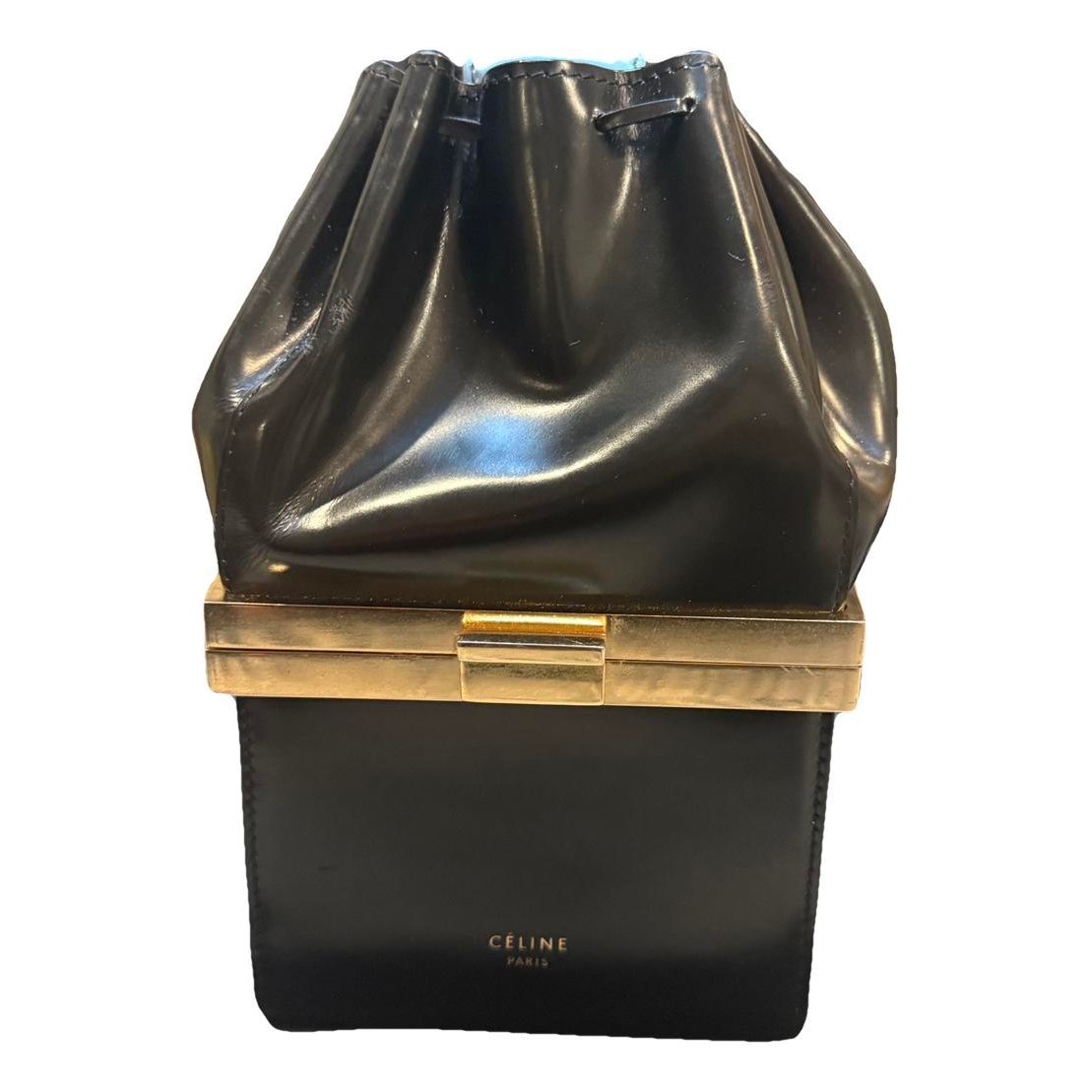 Leather clutch bag