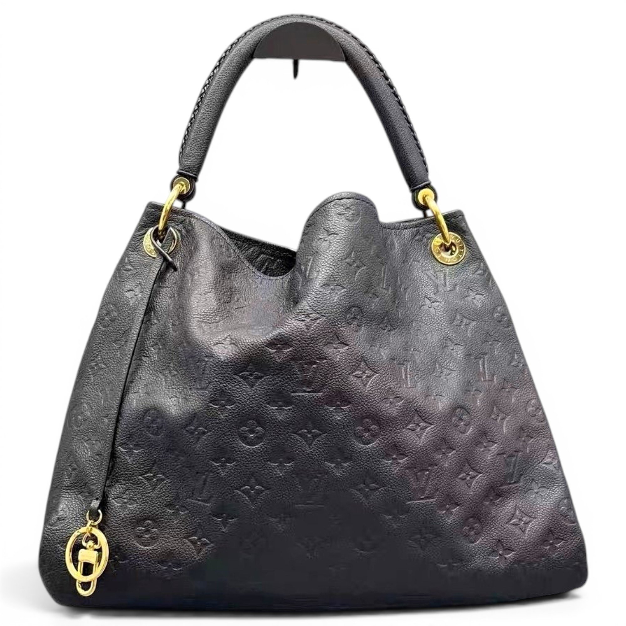 Artsy leather handbag