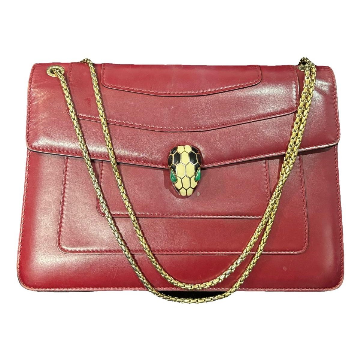 Serpenti leather handbag