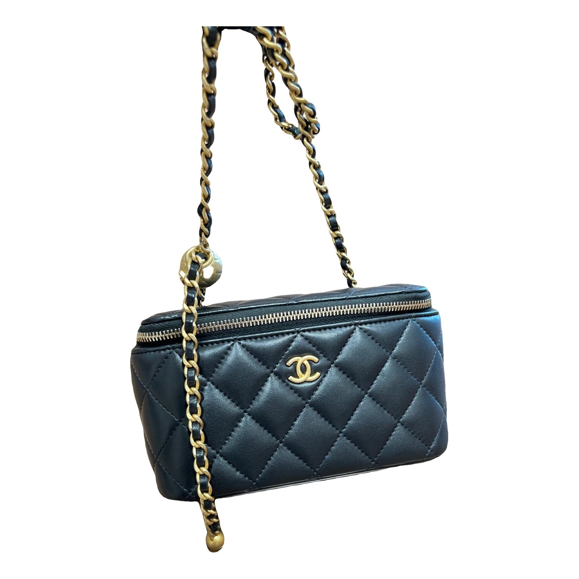 Trendy CC Vanity leather handbag