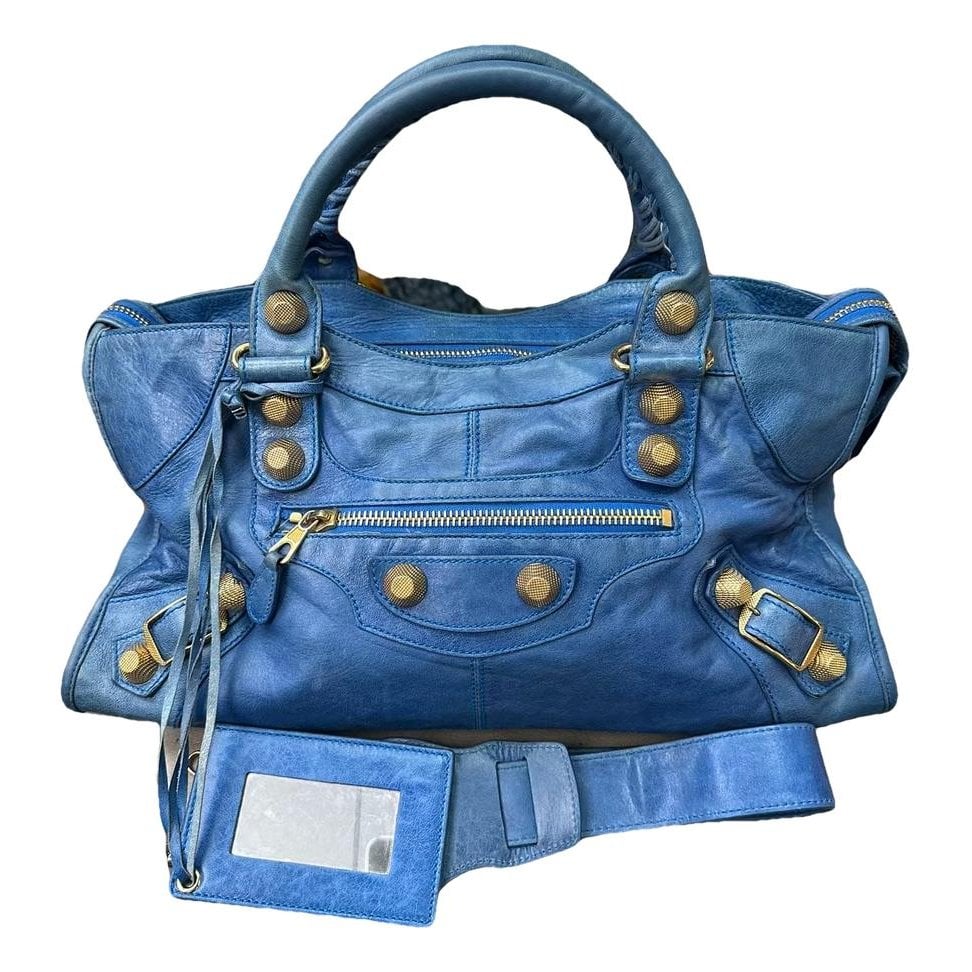 City leather bag