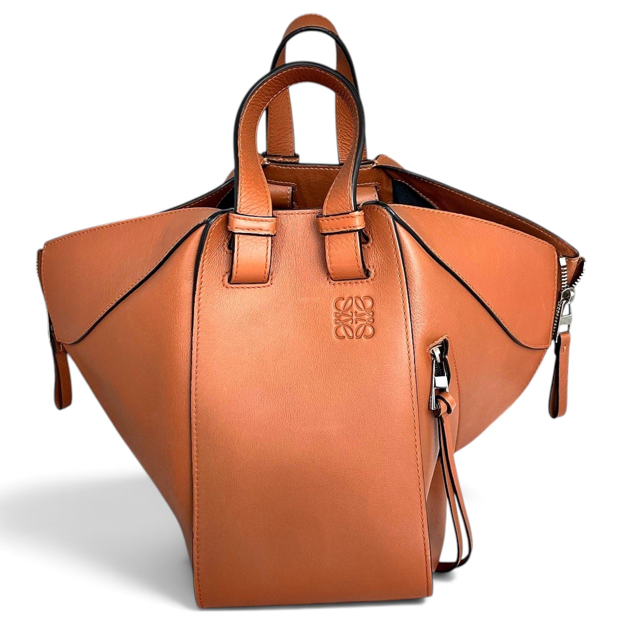 Hammock leather handbag