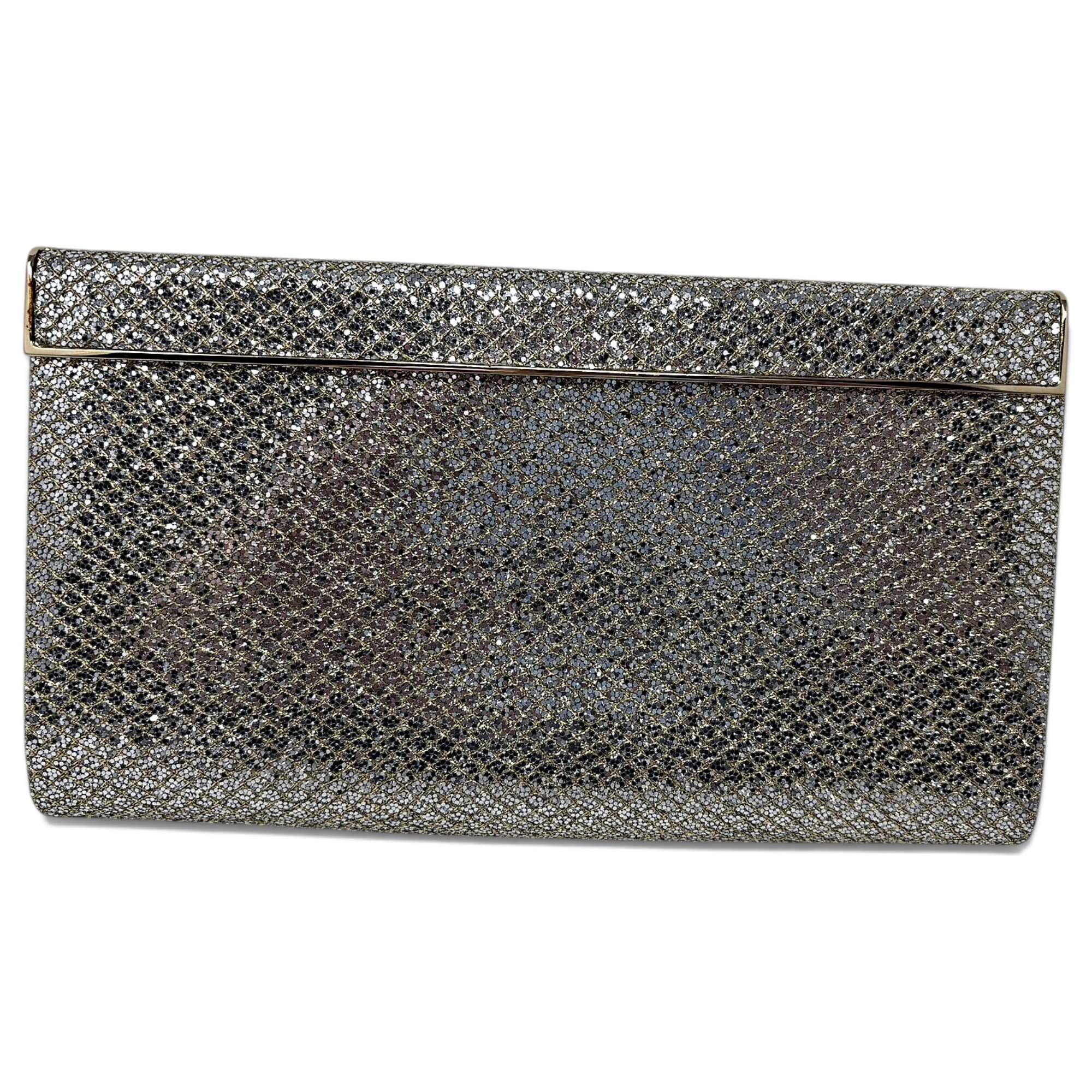 Glitter clutch bag